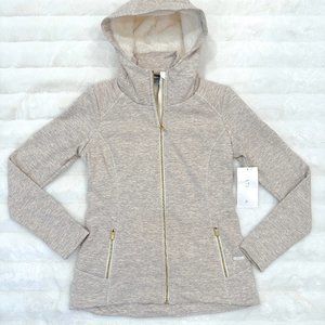 Athleta S Luxe Stronger Hoodie in Oatmeal Heather
